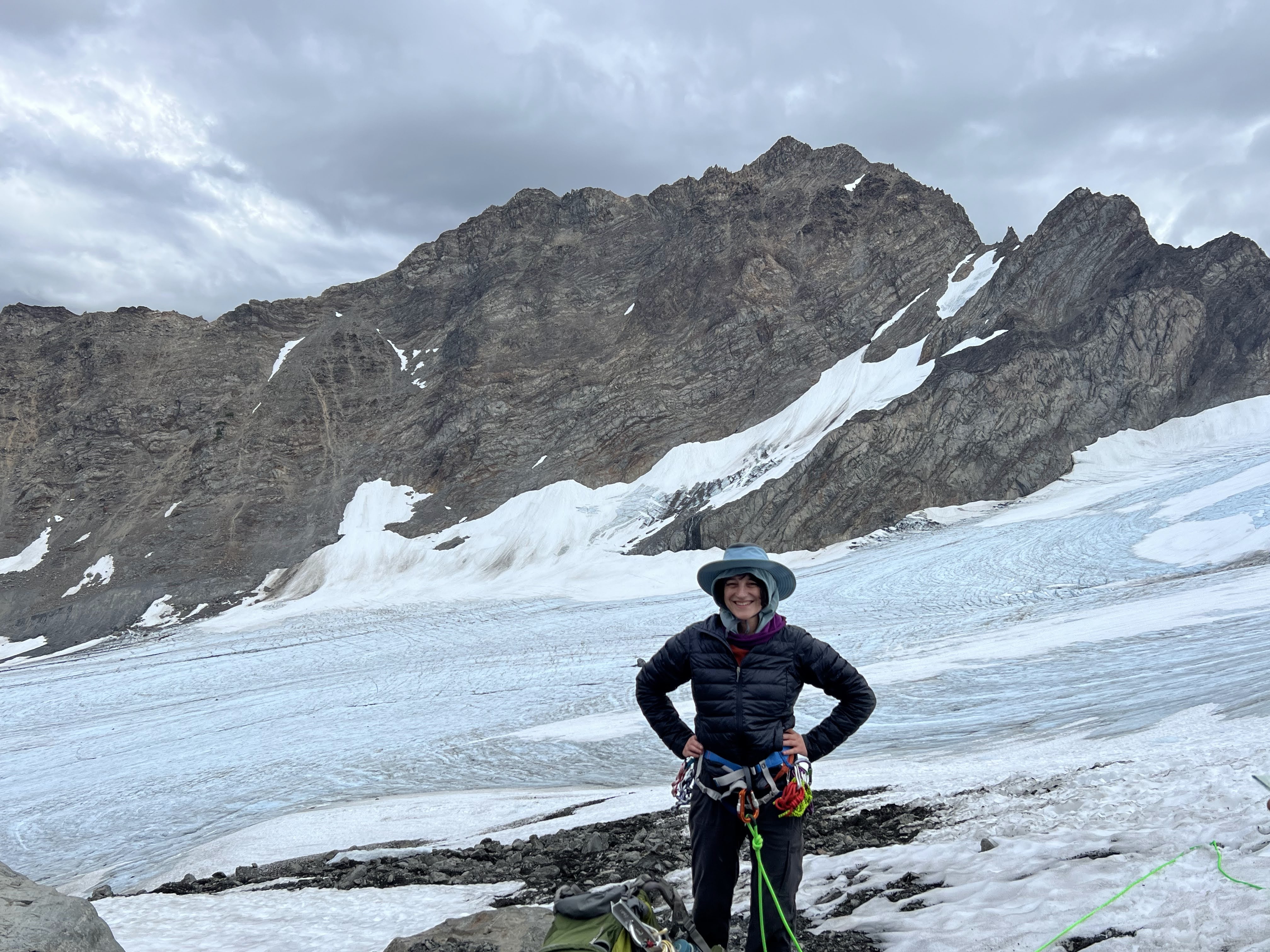 Crossing Blue Glacier, Olympic National Park.