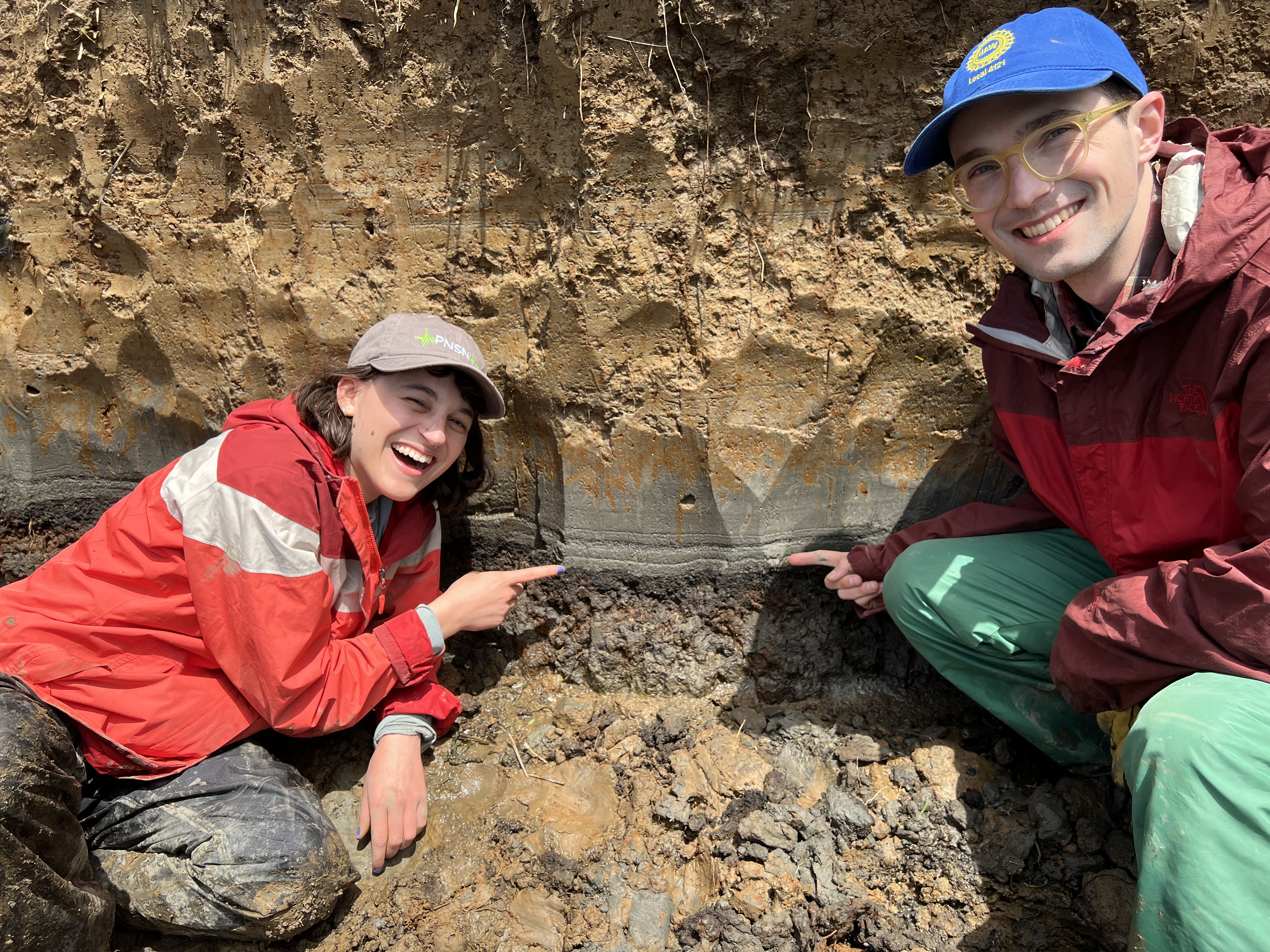 The Cascadia 1700 ~M9 tsunami deposit.